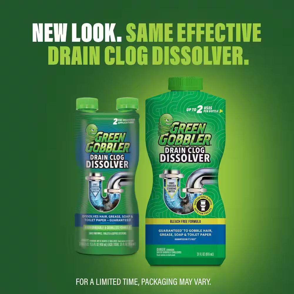 31 Oz. Drain and Toilet Clog Dissolver and Remover Premeasured Applications
