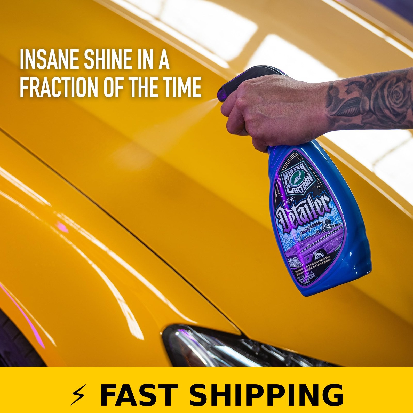 Turtle Wax X Mister Cartoon Quick Detailer 23 oz Waterless Cleaning