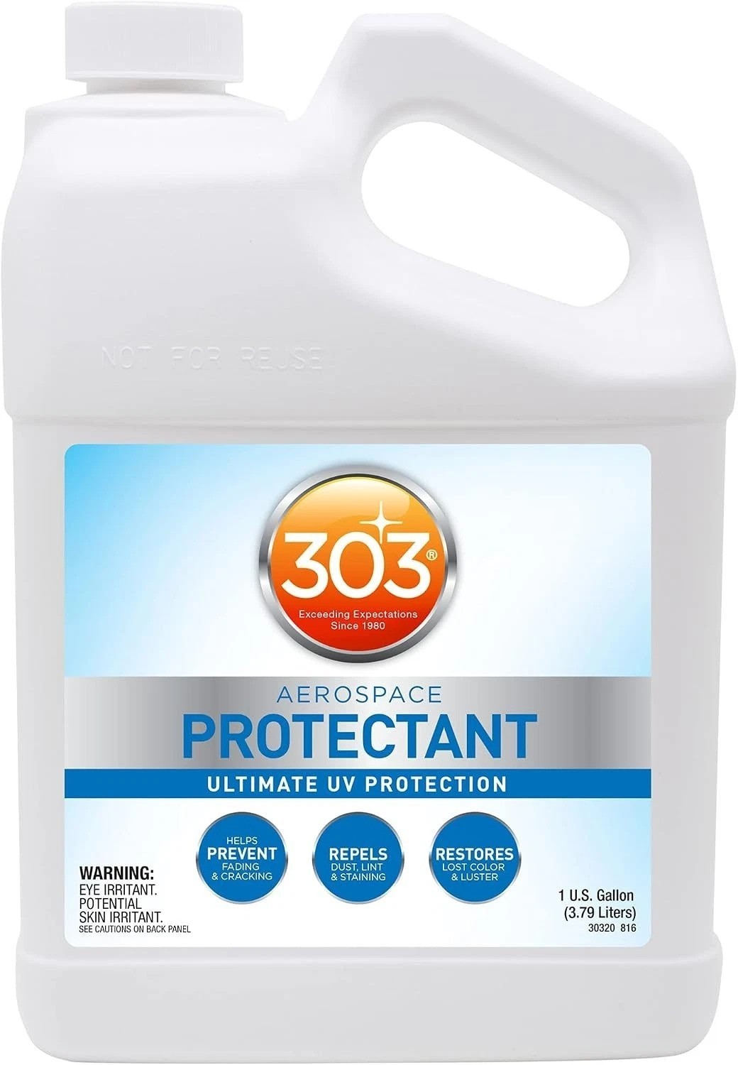 303 Aerospace Protectant for Vinyl, Plastic & Rubber, 1 Gallon | Provides UV …