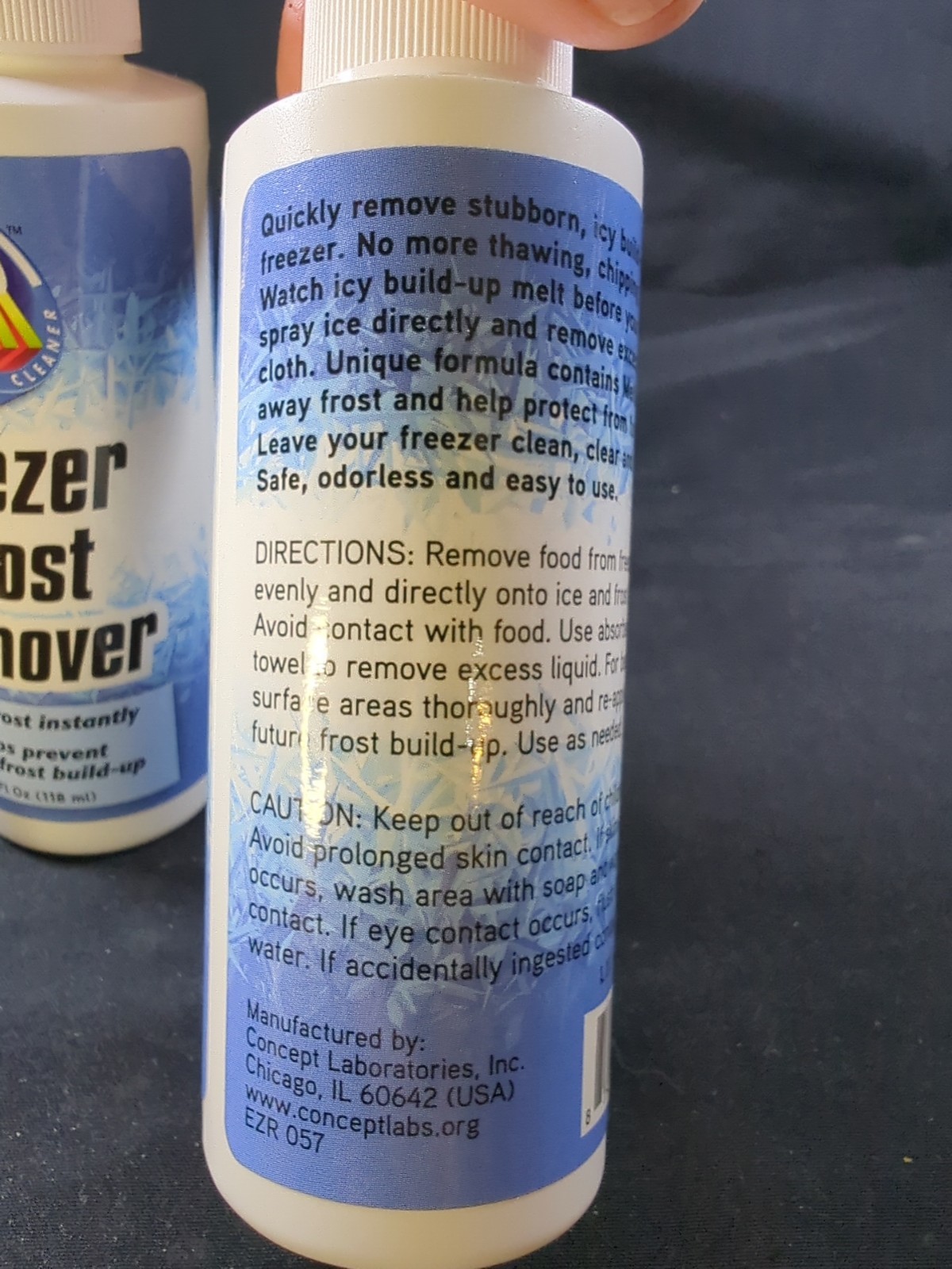 Lot of 2 EZR Miracle Cleaner Freezer Frost Remover W 2 Sprayer Noz 4 fl oz each