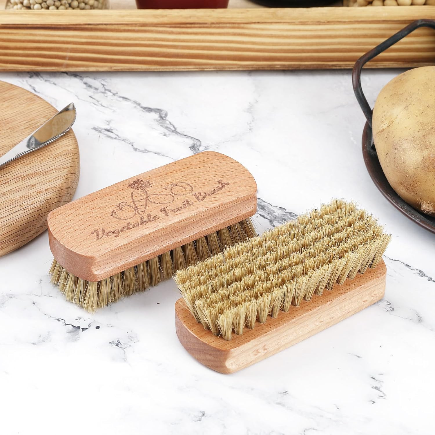 Vegetable Brush,Veggie Wash Brushes Potato Brush Cleaning Brush for Potato Carro