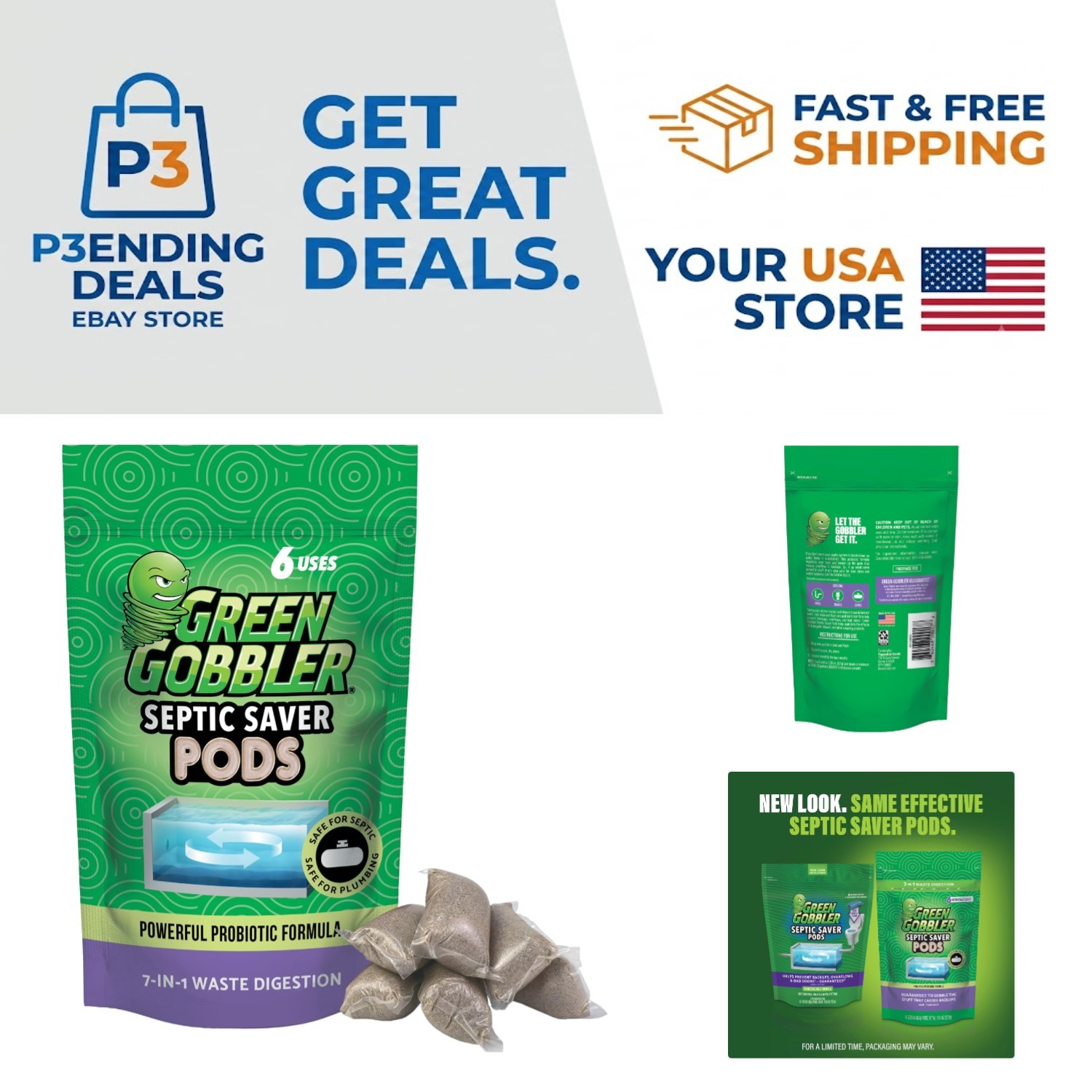 Biodegradable Septic Tank Enzyme Pods – 6 Supply for Healthy Systems