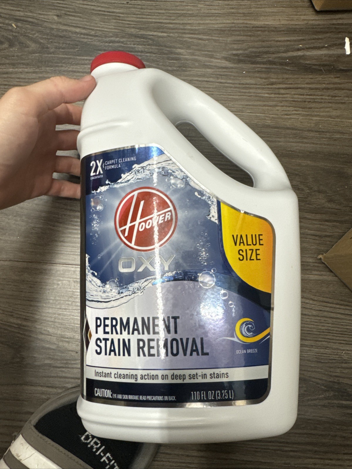 Hoover Ocean Breeze Scent Oxy Carpet Clean Permanent Stain Remove 110 Ounces 2pk