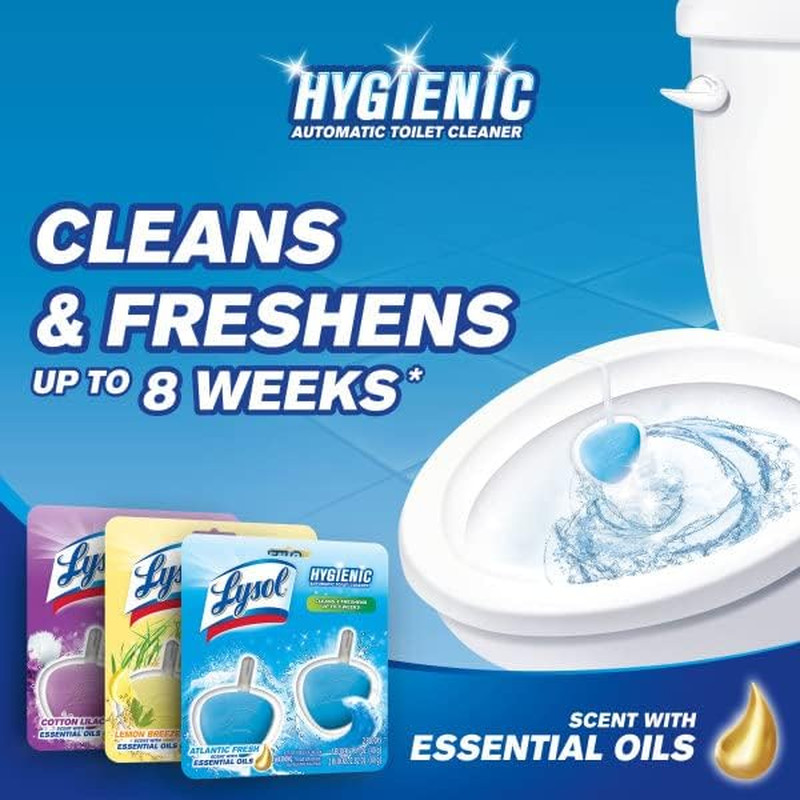 Automatic Toilet Bowl Cleaner, Atlantic Fresh Scent, 2 Pack, In-The-Bowl Use