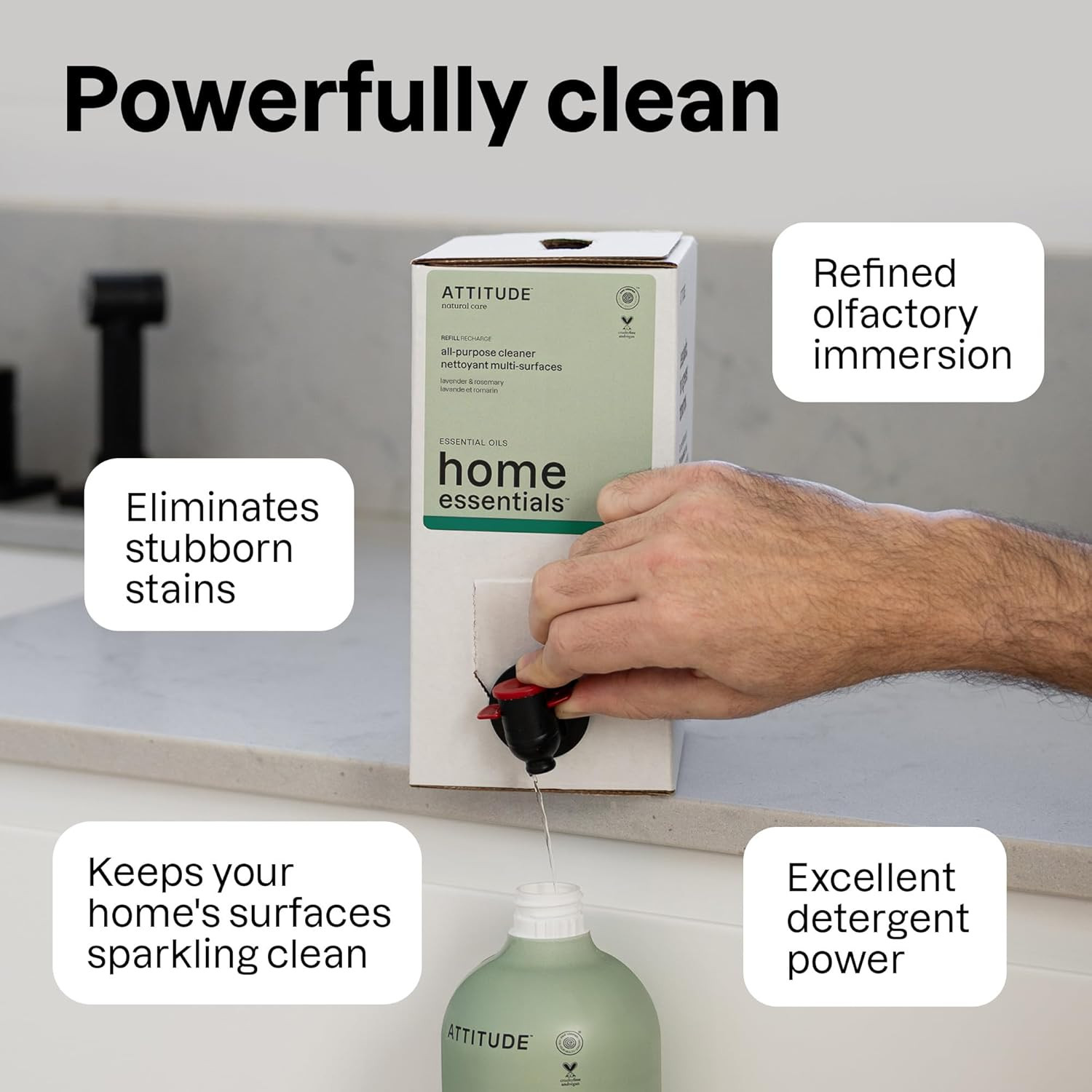 All-Purpose Cleaner Spray, Natural Origin Ingredients, EWG Verified, Ammonia-Fre
