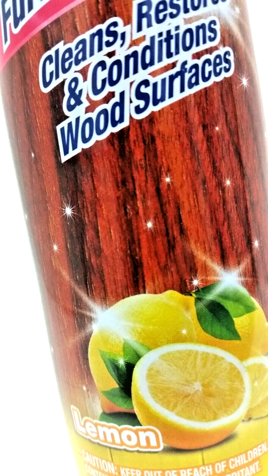 ( LOT 4 ) Scrubfree Lemon Scent Furniture Polish Cleans, Restore Wood 9.7 Oz Ea