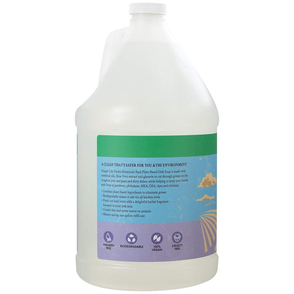 Ginger Lily Farms Botanicals PlantBased Liquid Dish Soap, Concentrated Formul…