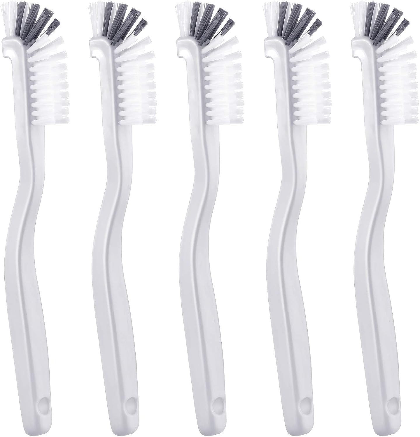 5 Piece Kitchen Sink Dish Brush Set White Black