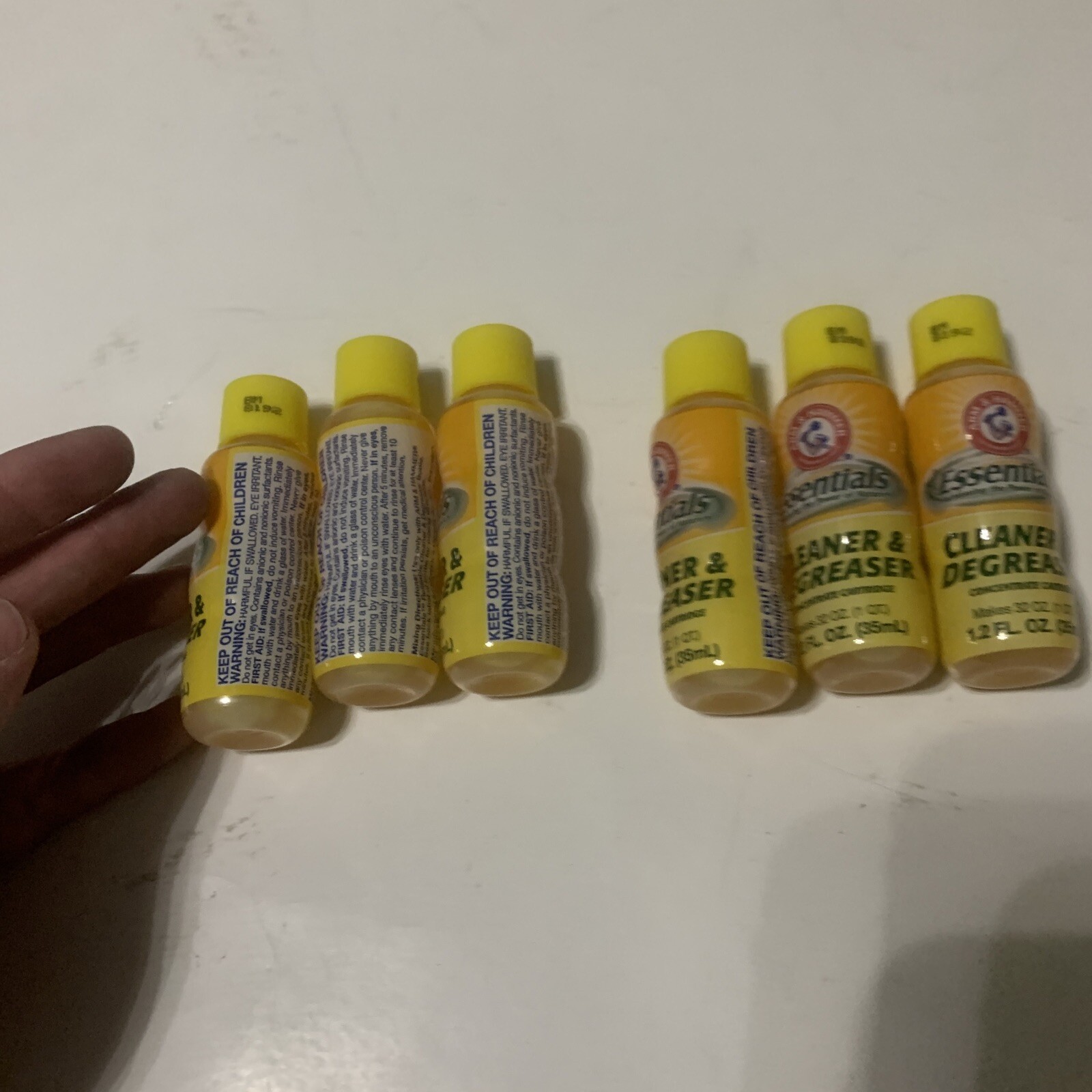 Arm & Hammer Essentials Cleaner & Degreaser Refill Concentrate Lot Of 6 New