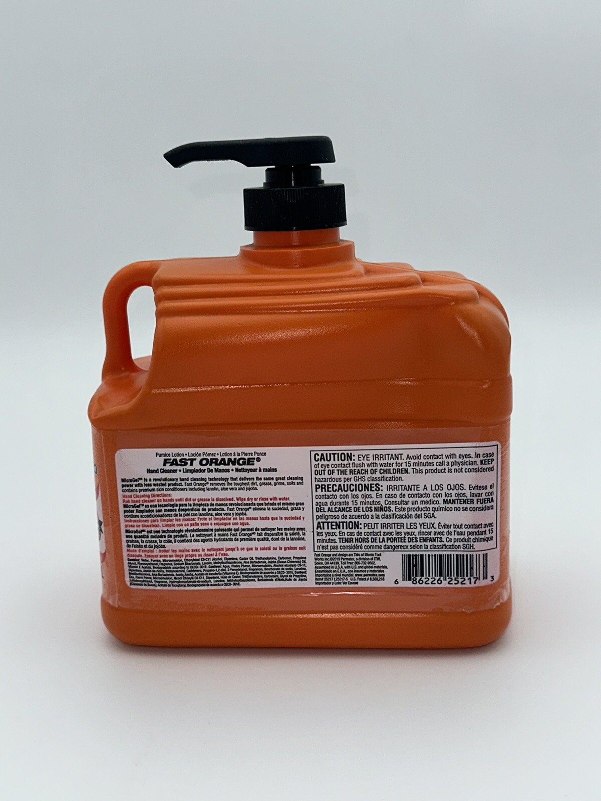 Fast Orange Permatex 25217 Pumice Lotion, Heavy Duty Hand Cleaner 64 Fl Oz-1pk