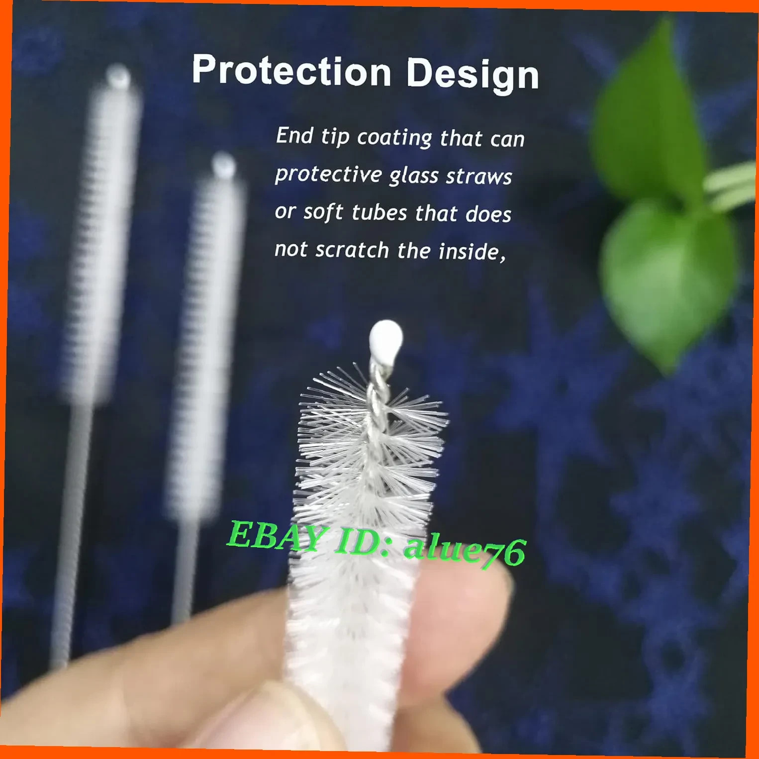 Extra Long Straw Cleaner Brush 12in, Wide 12mm Pipe Cleaner for Bottle Cup 10Pk