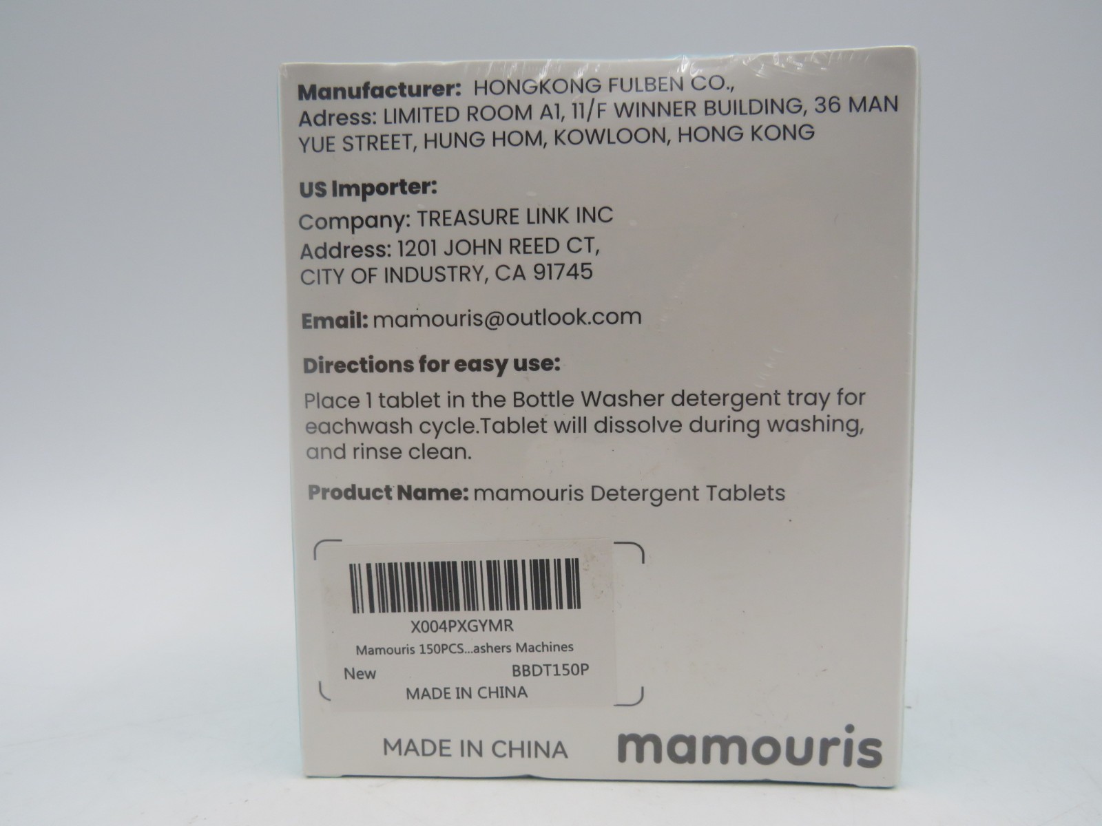 Mamouris 150PCS Official Detergent Cleaning Tablets for Baby Brezza Grownsy NEW