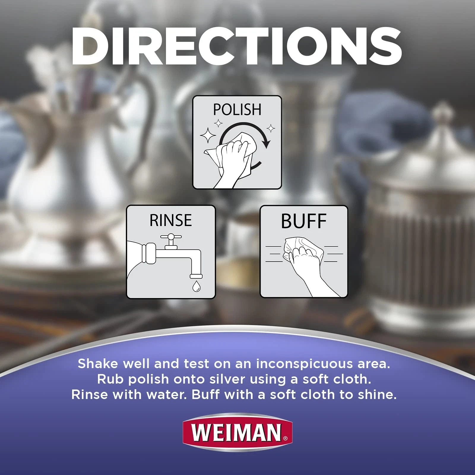 Weiman Silver Polish And Cleaner – 8 Ounce – Clean Shine And Polish Sa