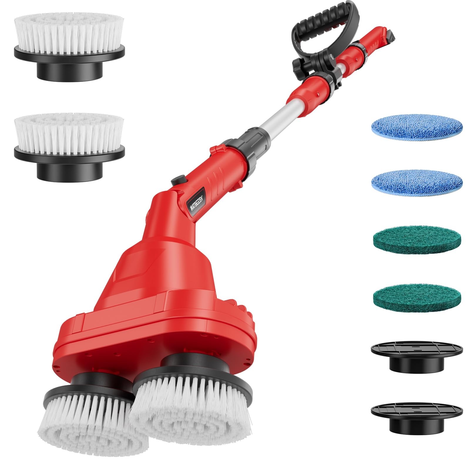 2 in 1 Electric Spin Scrubber Compatible with Milwaukee 18V Battery (Tool Onl…