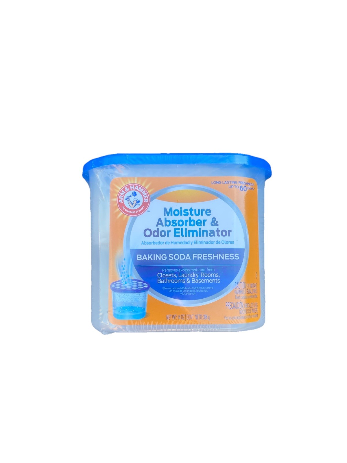 Lot of 2 Arm & Hammer Moisture & Odor Eliminator Fragrance Free Unscented 14 Oz.