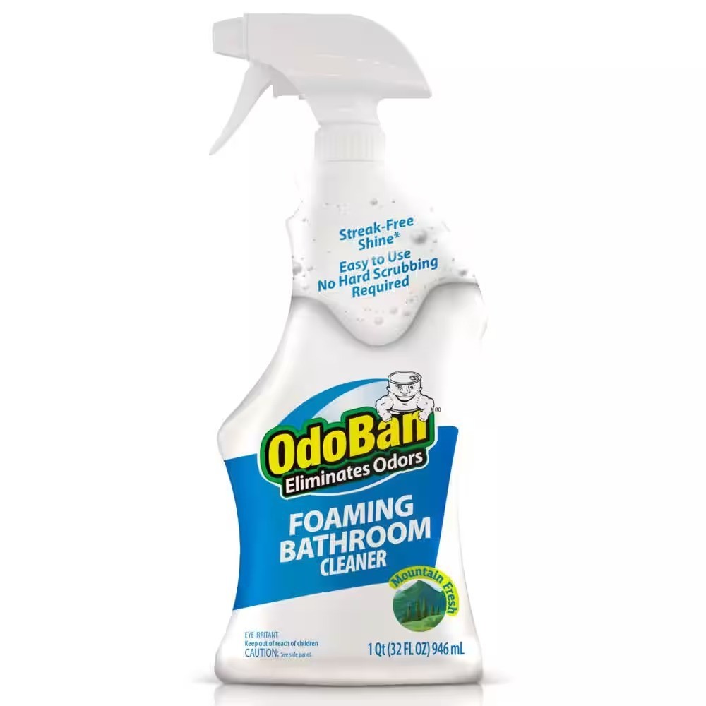 OdoBan (32 oz). Mountain Fresh Scent Foaming Bathroom surfaces Cleaner Spray