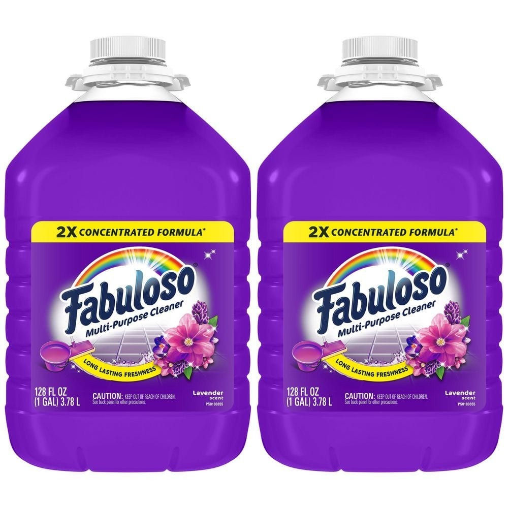 Fabuloso Lavender 2X Concentrated Multi-Purpose Cleaner, 128 oz (2-Pack)