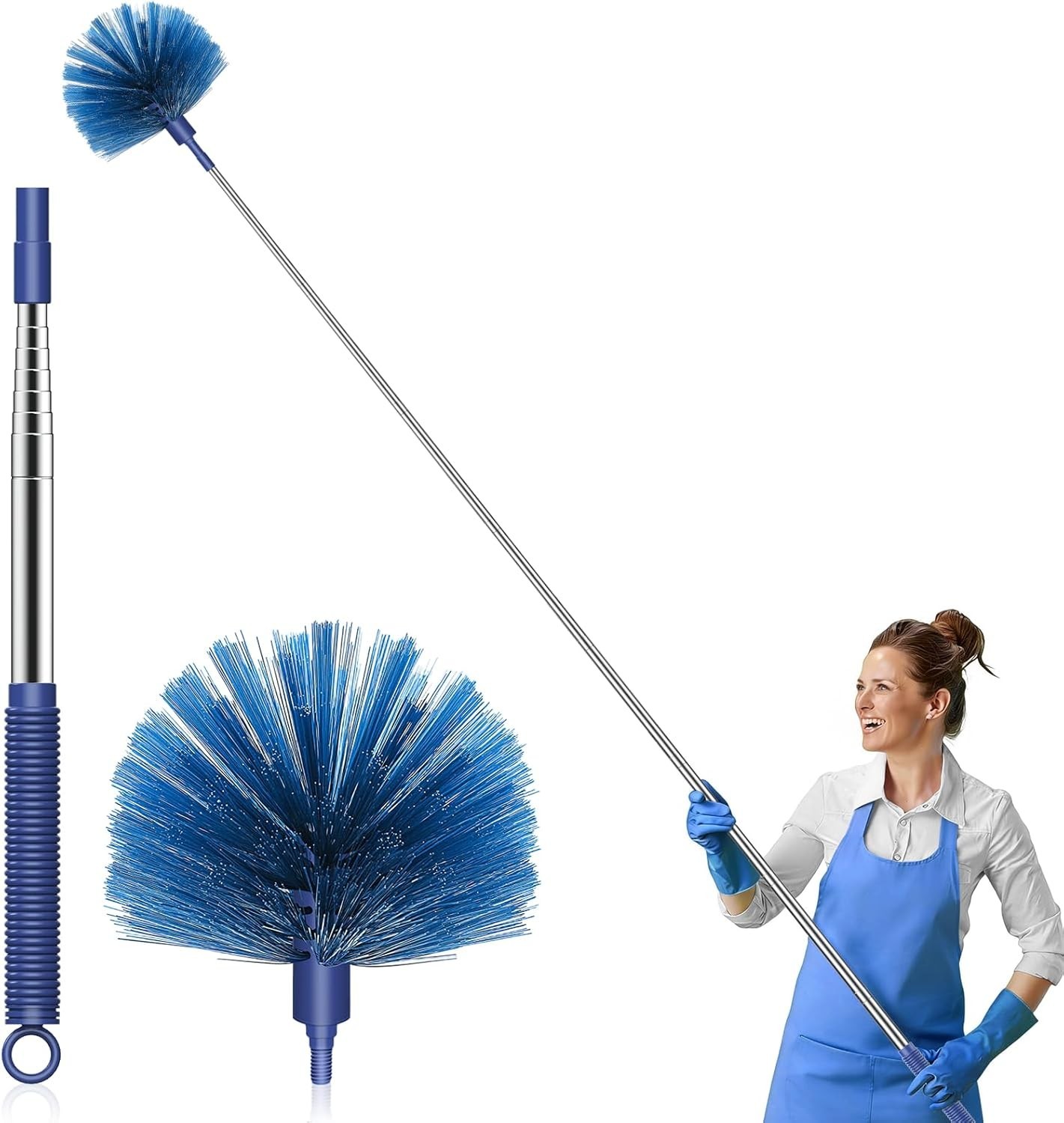 Cobweb Duster with Extension Pole, Retractable Dusters for Cobweb Cleaning 81…