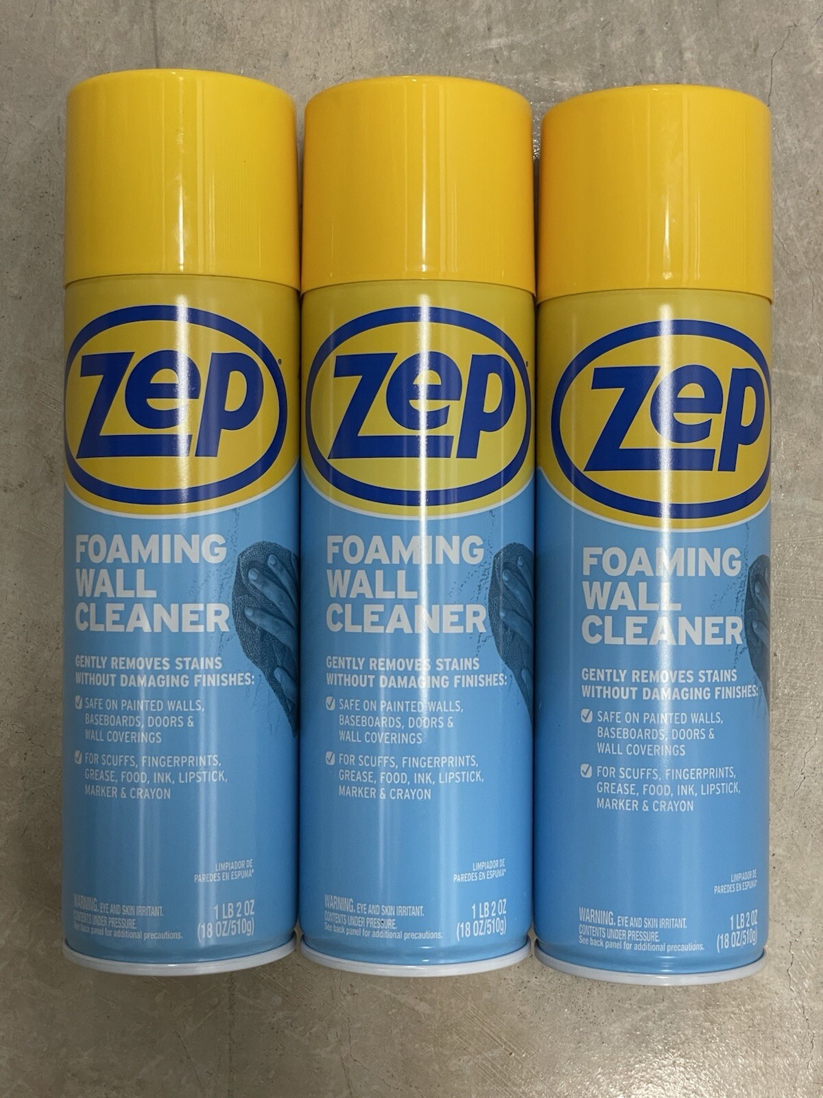 Zep Foaming Wall Cleaner – 18 oz (Case of 3)