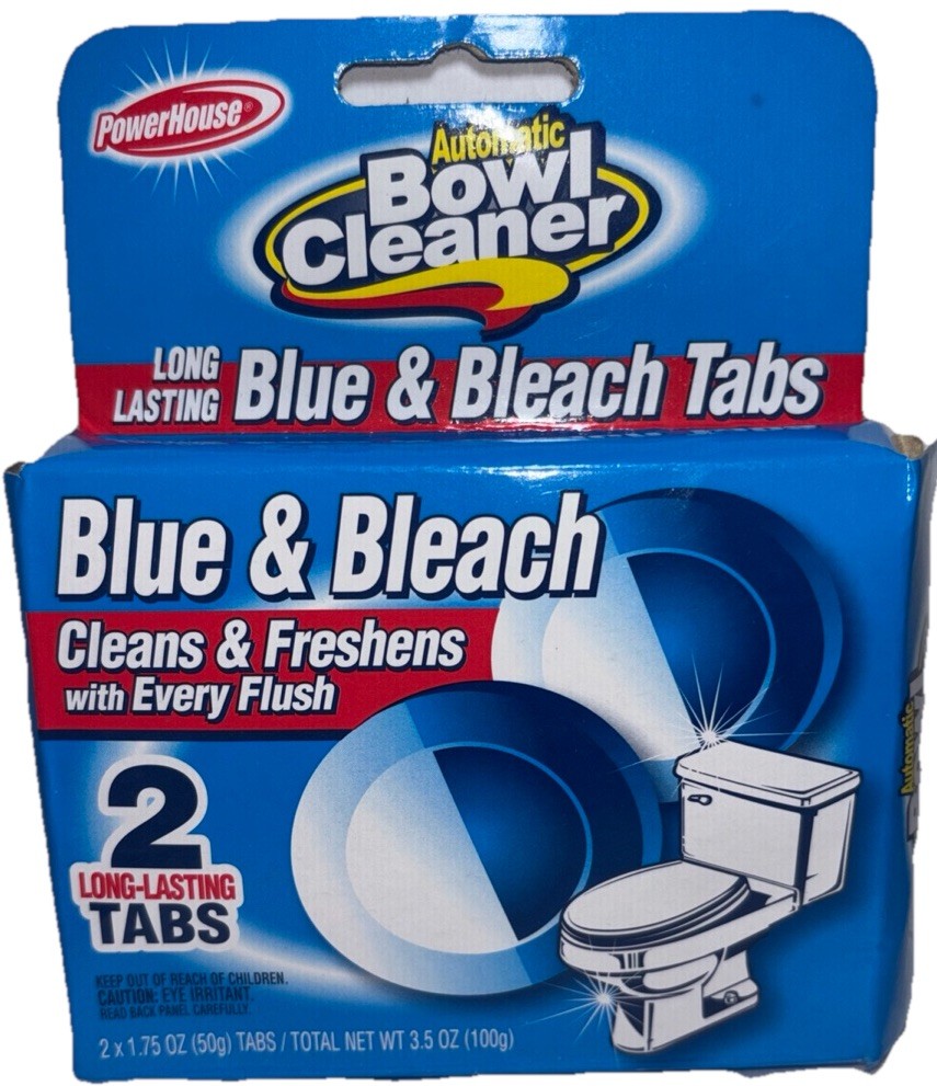 2 Tabs Automatic Toilet Bowl Cleaner Blue & Deodorize—NEW—SHIPS IN 24 HOURS—