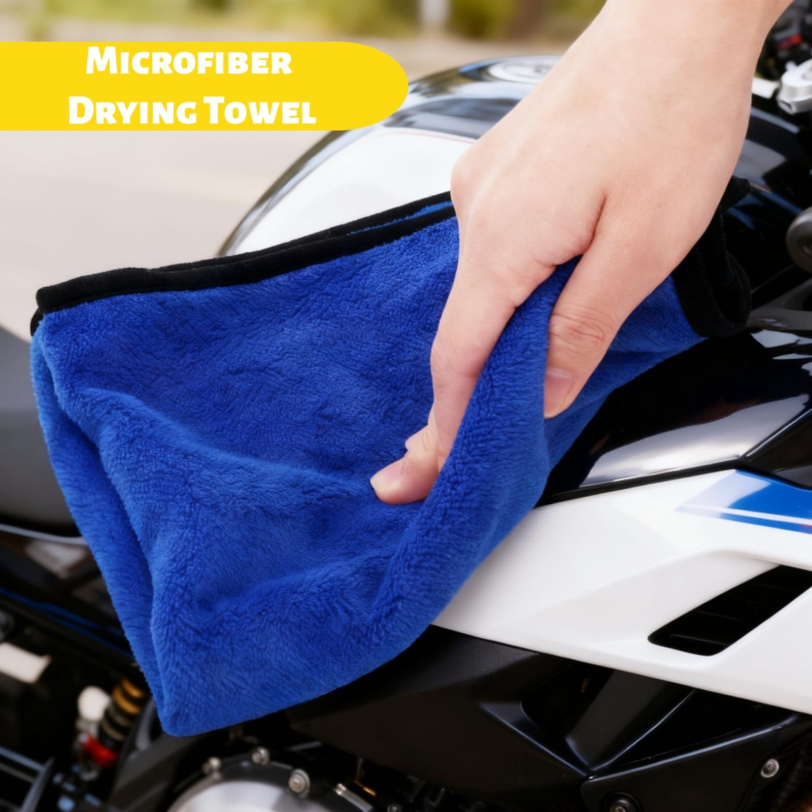 Set of 6 Motorcycle Cleaning Brush Kit, Motorcycle Detailing Wash Kit, Includ…