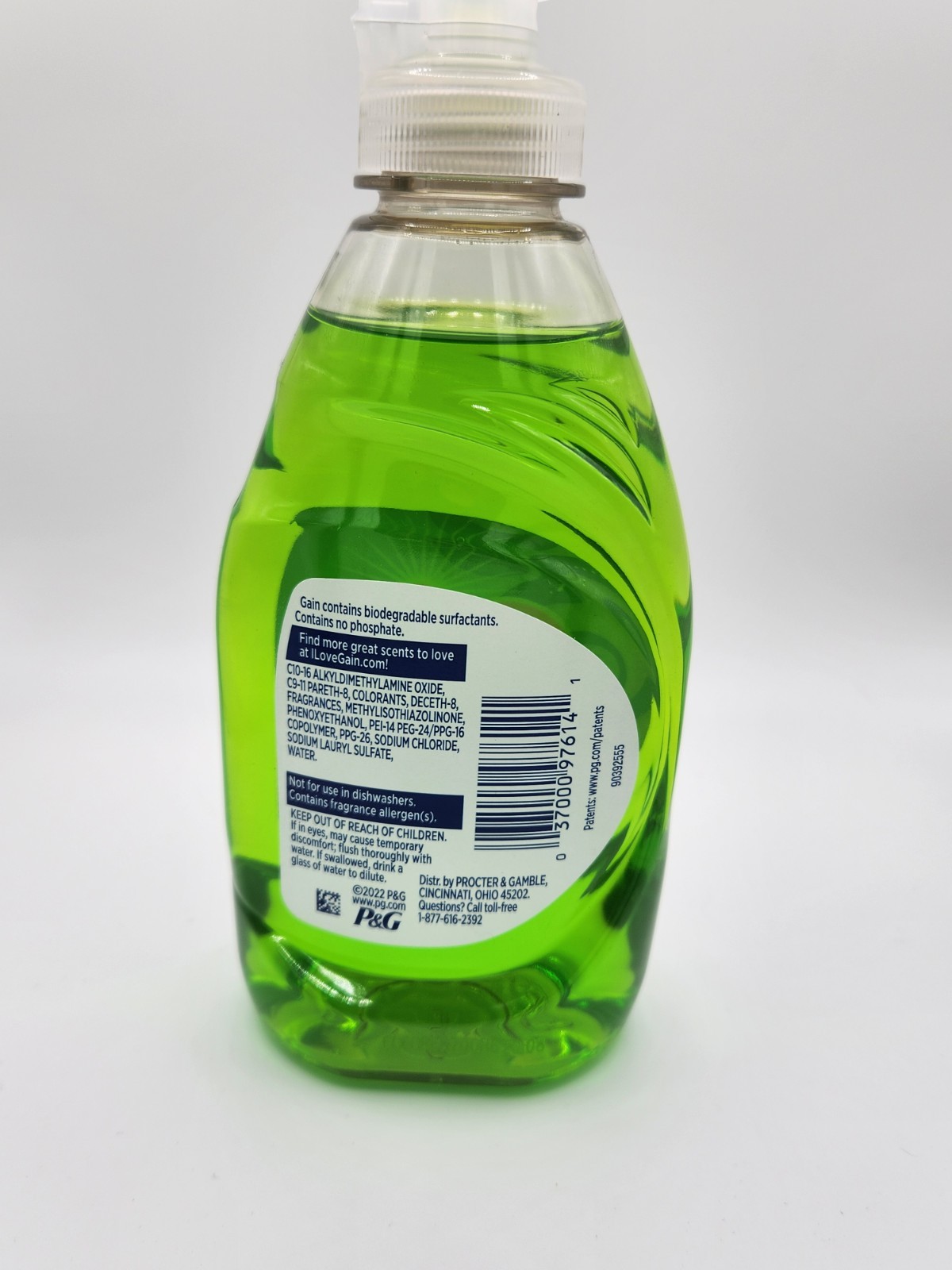 Gain Ultra Clean Dishwashing Liquid Original Scent 8 fl oz Grease Cleaning Power