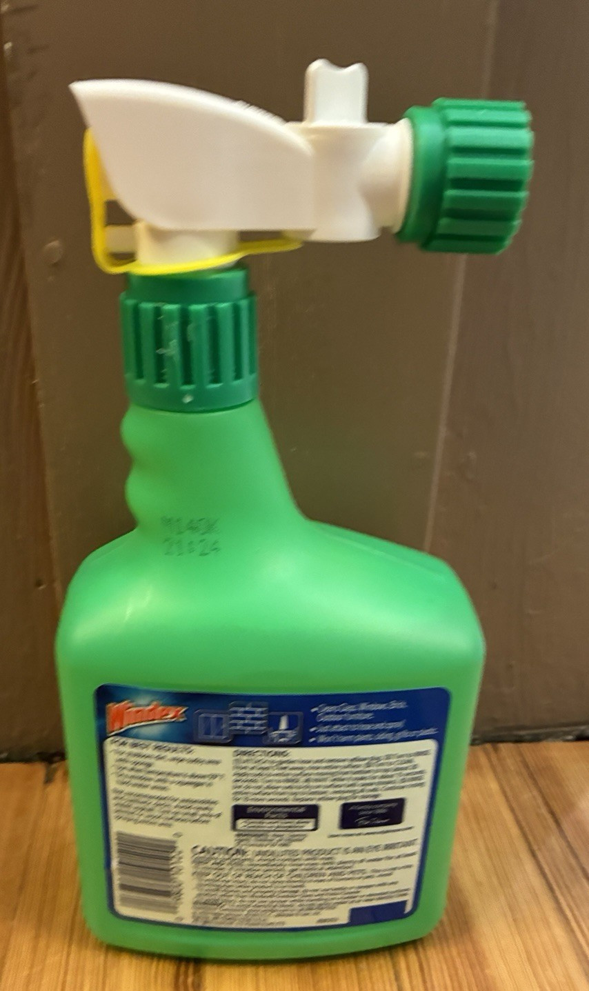 Windex Outdoor Glass Patio Cleaner 32oz-Old Green Bottle Discontinued 2013-READ