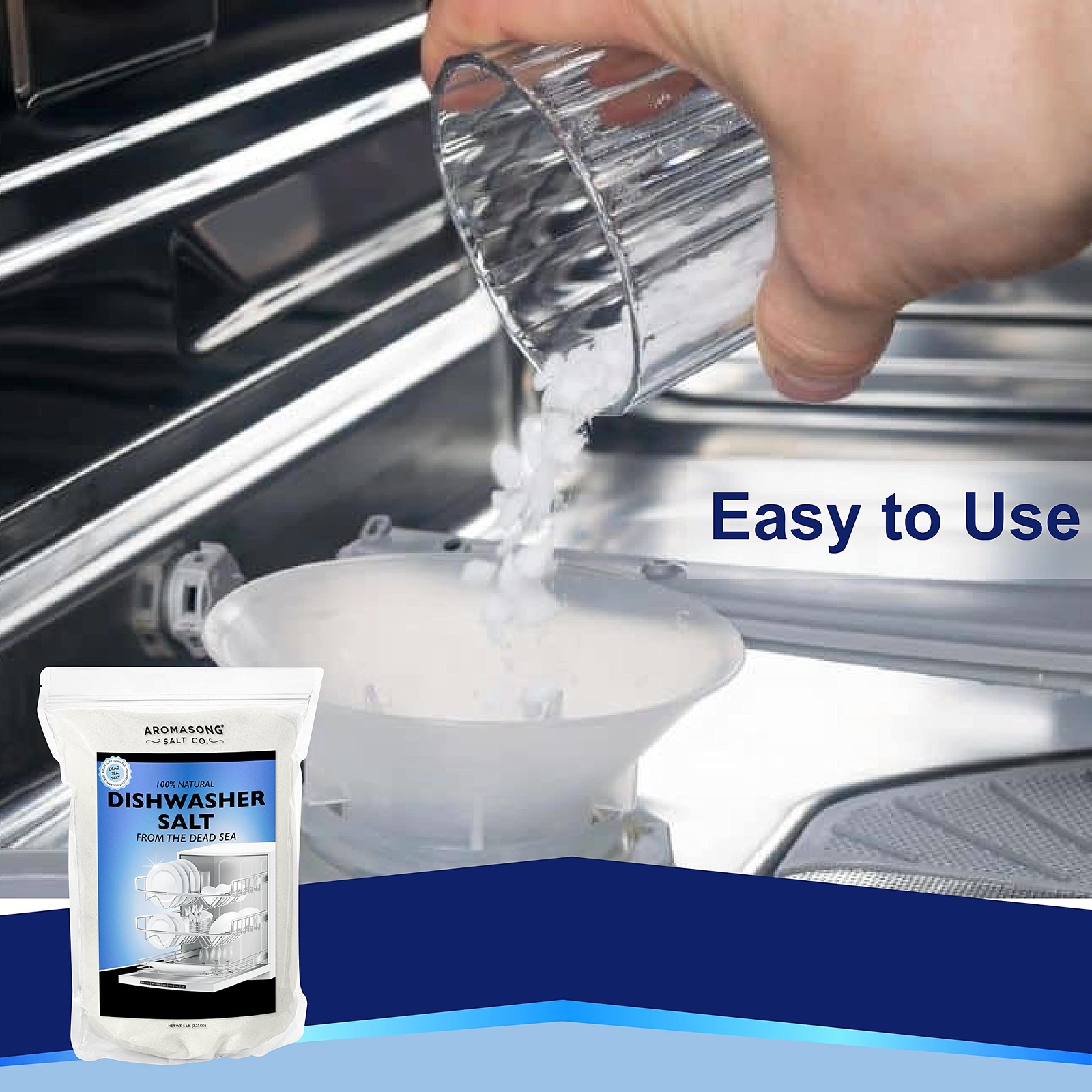 Dishwasher Salt 5 LB – 100% Natural Water Softening Agent for Cleaner Dishes …