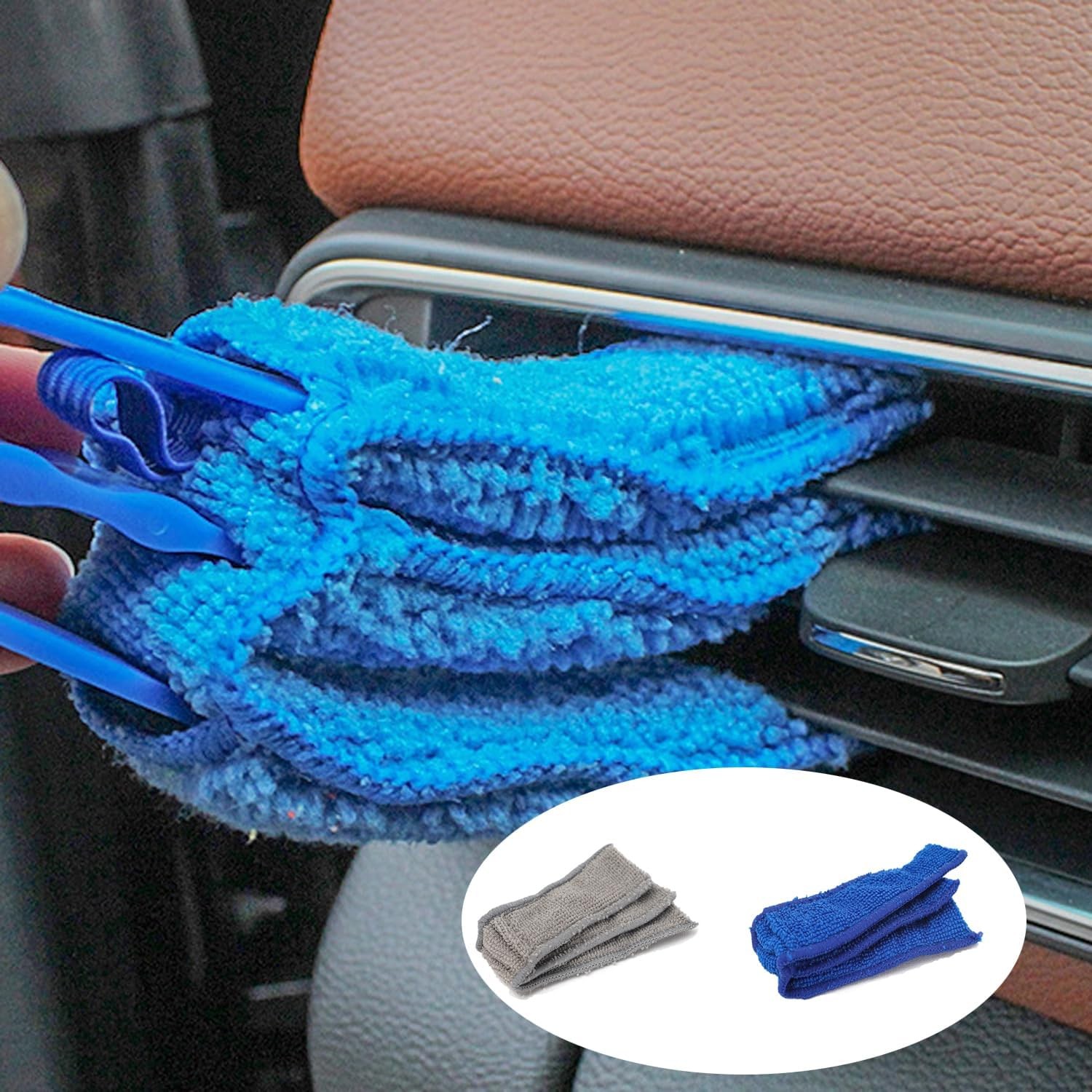 6 Pack Microfiber Replacement Sleeves for Window Blind Cleaners