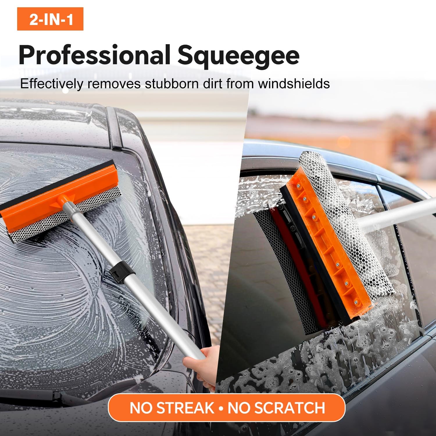 ARTIPOLY 20ft Reach Car Wash Brush with Long HandleCar Cleaning Kit with 412F…