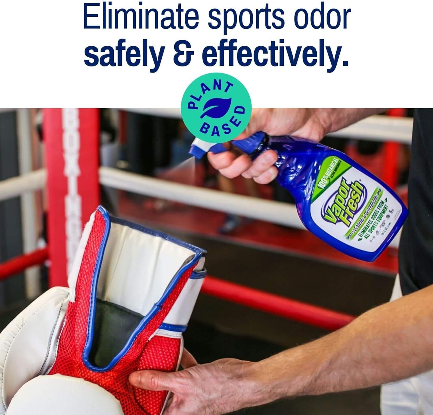 Naturally Powered Sports Cleaner & Deodorizer Spray – 16 Fl Oz Fresh Scent