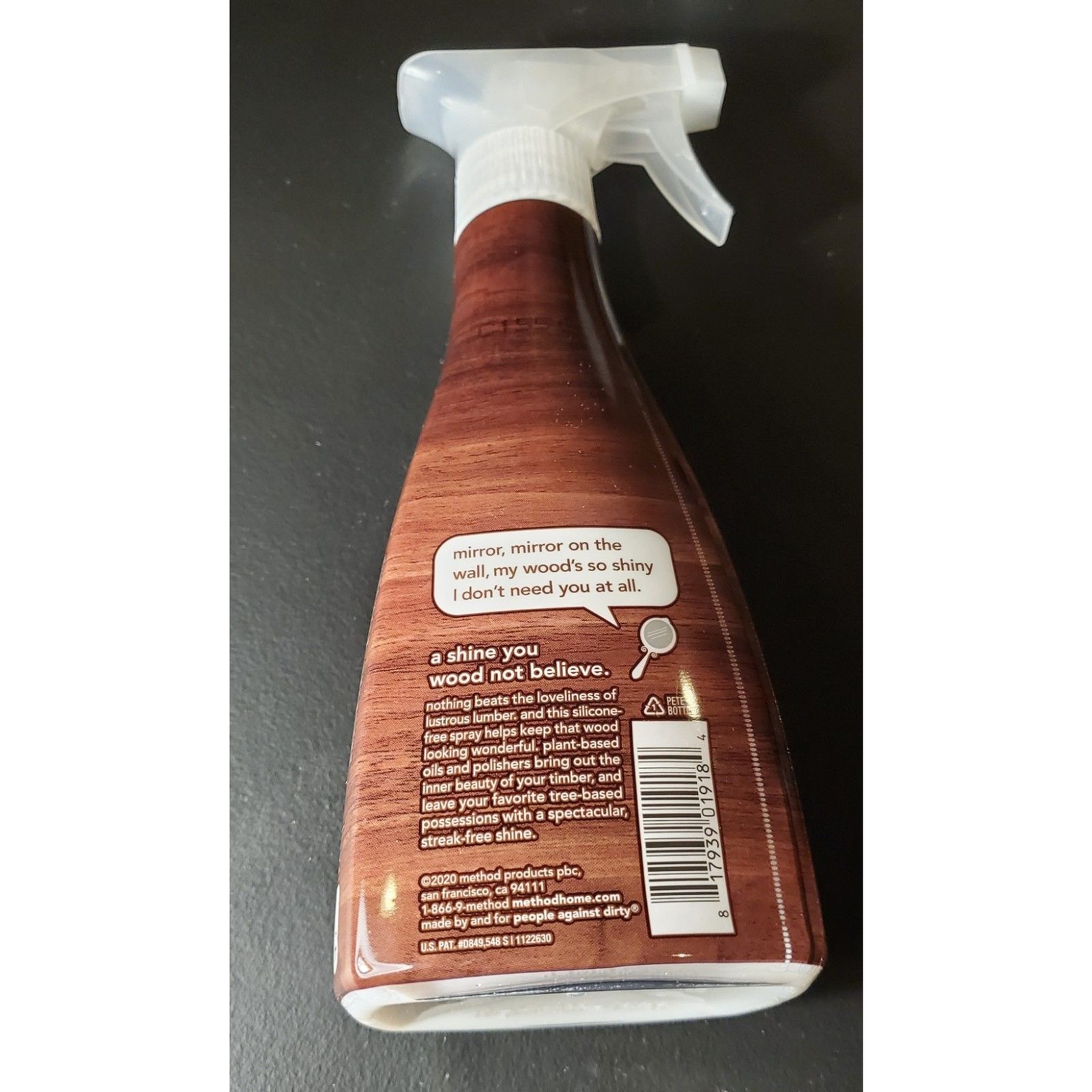 Method wood polish almond scent Plant Based Streak-Free Shine 14 oz