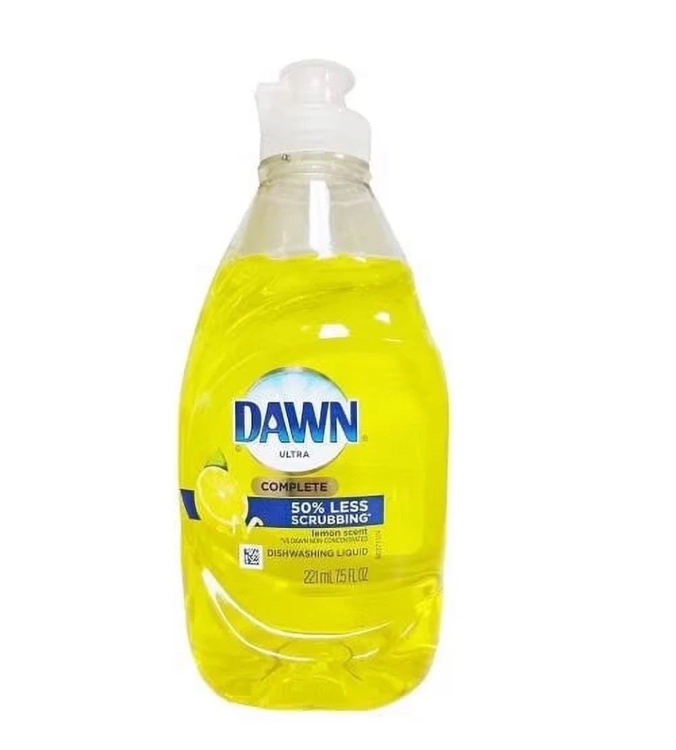 Dawn Ultra 50% Less Scrubbing Dishwashing Liquid for Dishes, Lemon, 3 Pack
