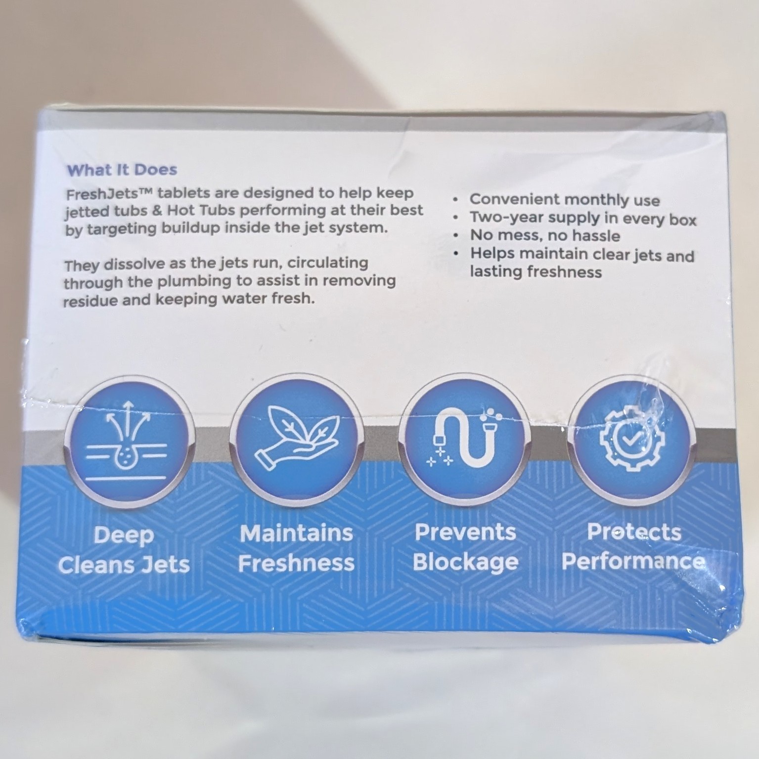 Lemant Jetted Tub Cleaner Bathtub Tablets (24 pack) | Compatible with Whirlpool