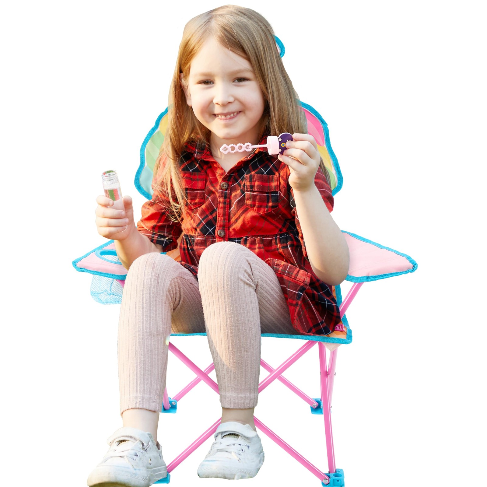 Ice Cream-Themed Figural Folding Camp Chair,Lightweight Portable Chair with C…