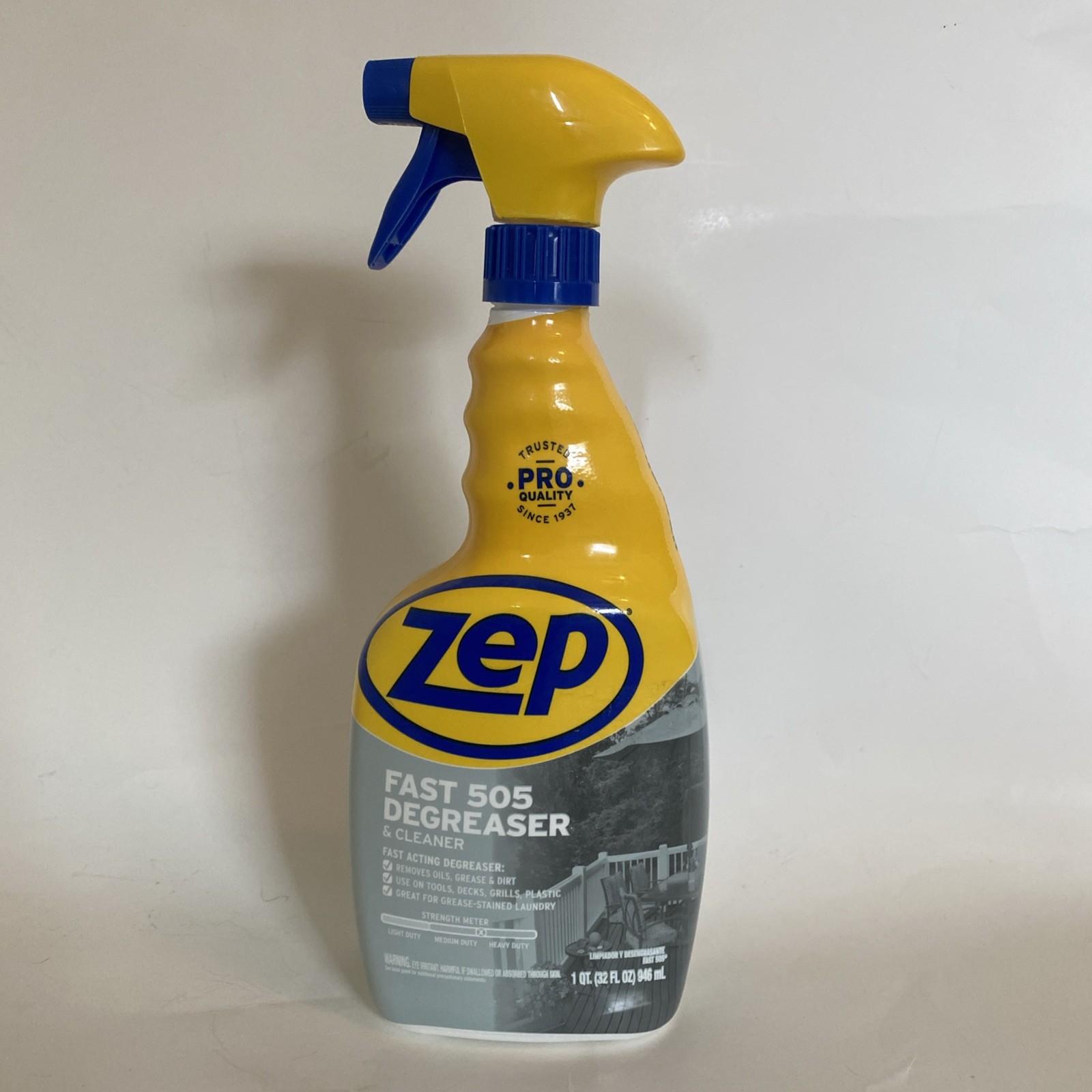 Zep Fast 505 / Lemon Scent / Cleaner and Degreaser / 32 oz Liquid
