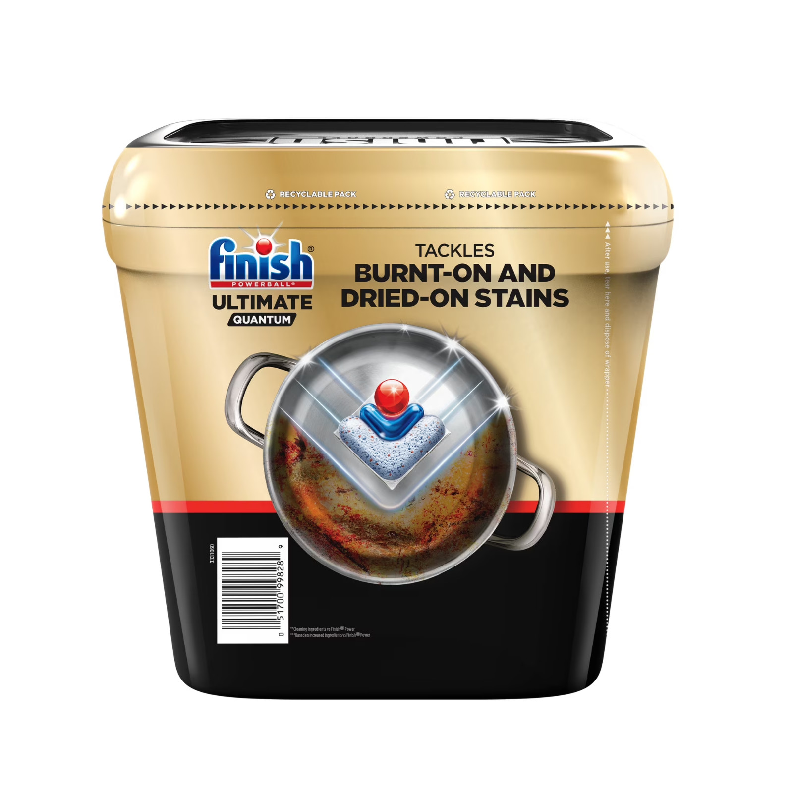 Finish Ultimate Quantum Dishwasher Pods 38 Tabs 3-Pack Fast Ship USA