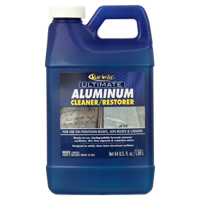 Aluminum Cleaner Restorer Boats Pontoons Canoes Stain Removal Brightener New