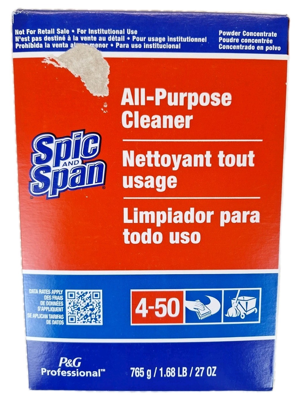 Spic and Span Box All-Purpose Cleaner Powder Concentrate 27oz. P&G Professional