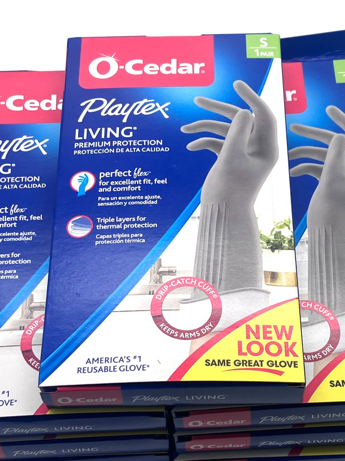 O-CEDAR PLAYTEX Kitchen Cleaning GLOVES-SIZE SMALL- 9 PAIRS WITH DRIP-CATCH CUFF