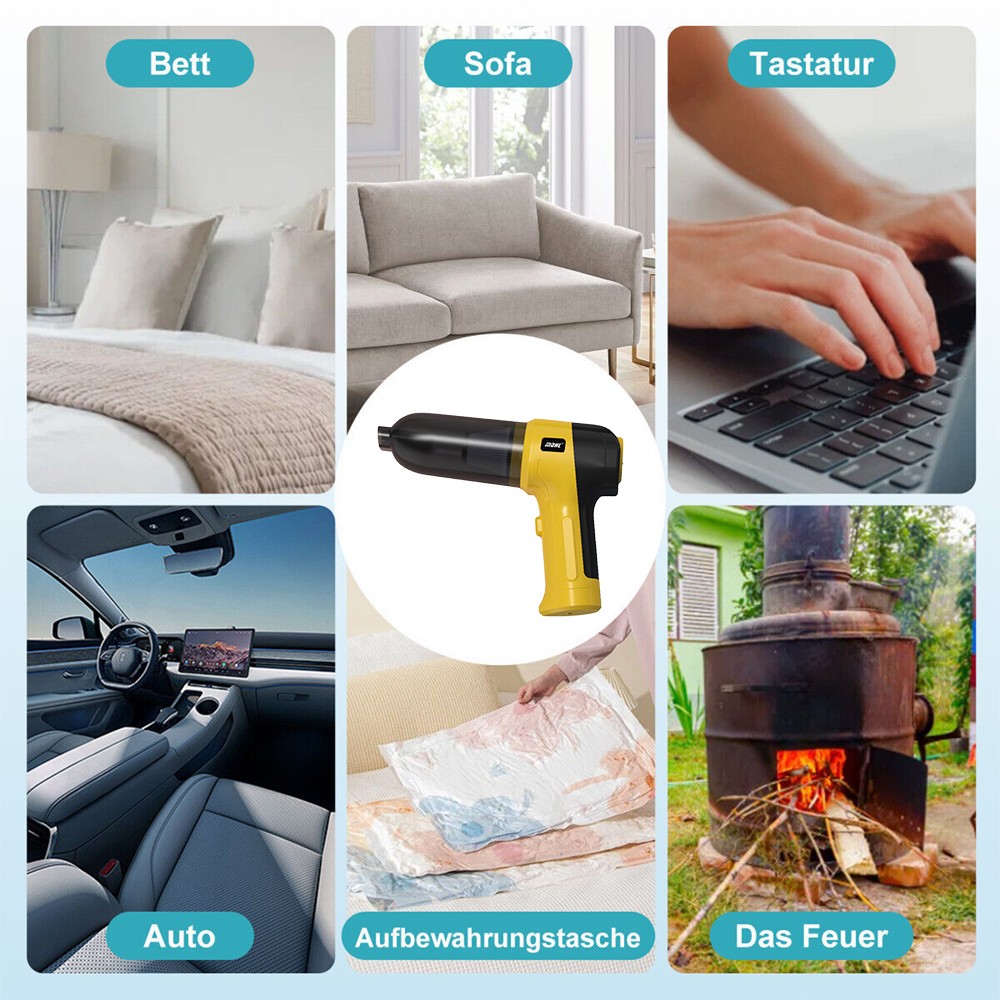 Mini Cordless Handheld Vacuum Cleaner Portable Car Auto Home Wireless ACH