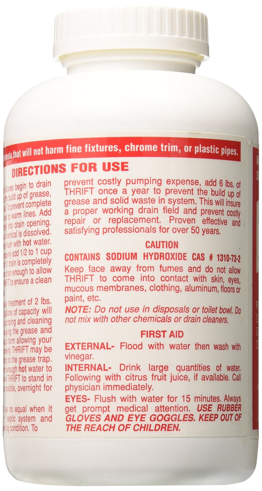 Thrift Marketing GIDDS-TY-0400879 Drain Cleaner 2 lb