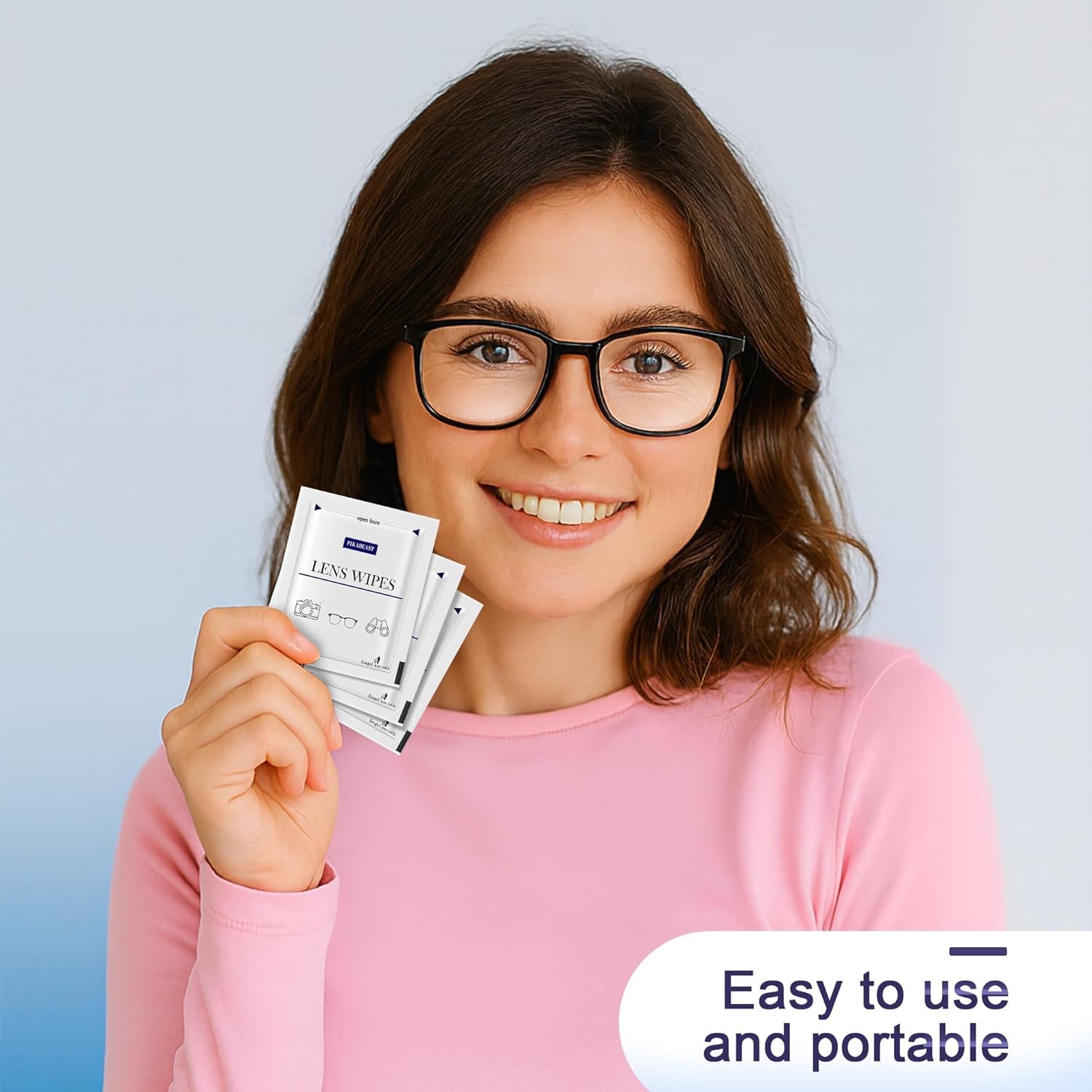 Lens Wipes for Eyeglasses, Eyeglass Cleaner Wipes for Ceras, Sunglasses,