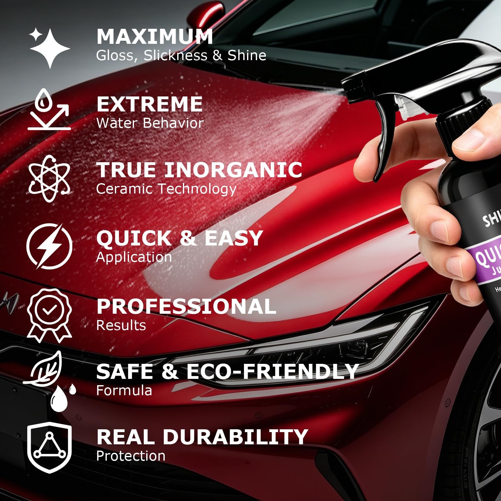 Quick Effect Coating Agent Car Ceramic Coating Spray for Shine & Protection S…