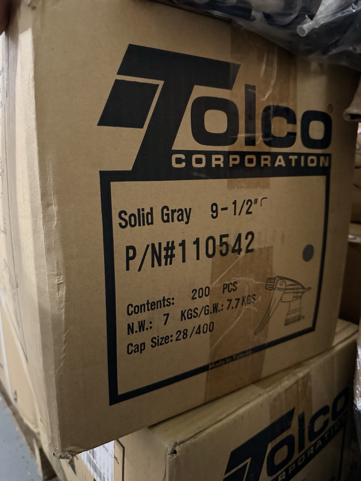 Qty 200 Tolco® 320-CR Industrial Heavy duty Chemical Resistant Trigger Sprayer