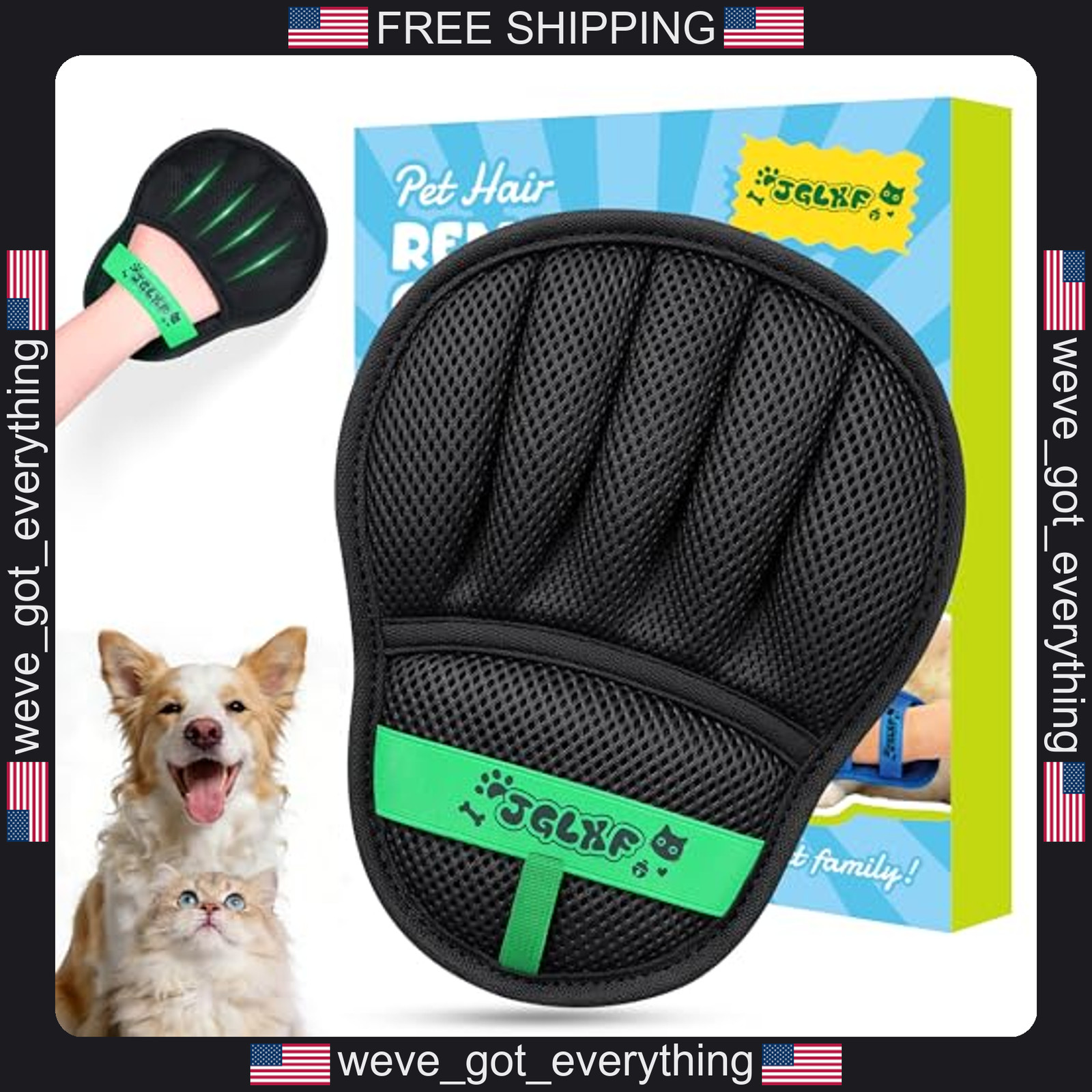 Pet Hair Removal Gloves Reusable Silicone Static Dust Remover