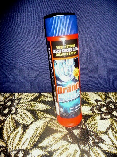 SEALED DRANO KITCHEN GRANULES CANISTER 17.6 OZ DESTROY TOUGH KITCHEN CLOGS
