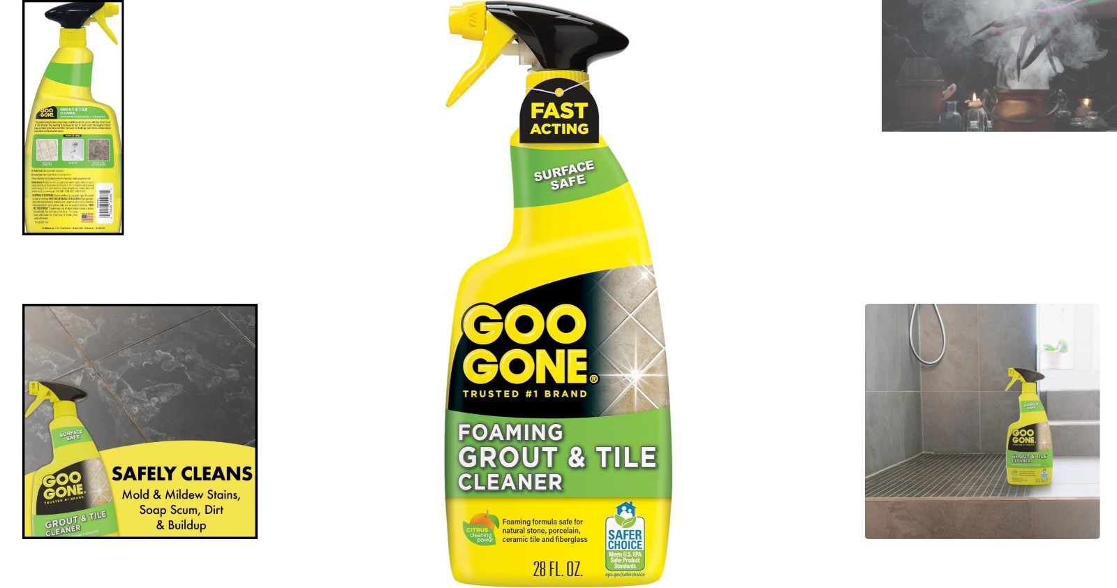 Citrus Scent Grout & Tile Cleaner – 28 Fl Oz – Removes Mildew & Soap Scum