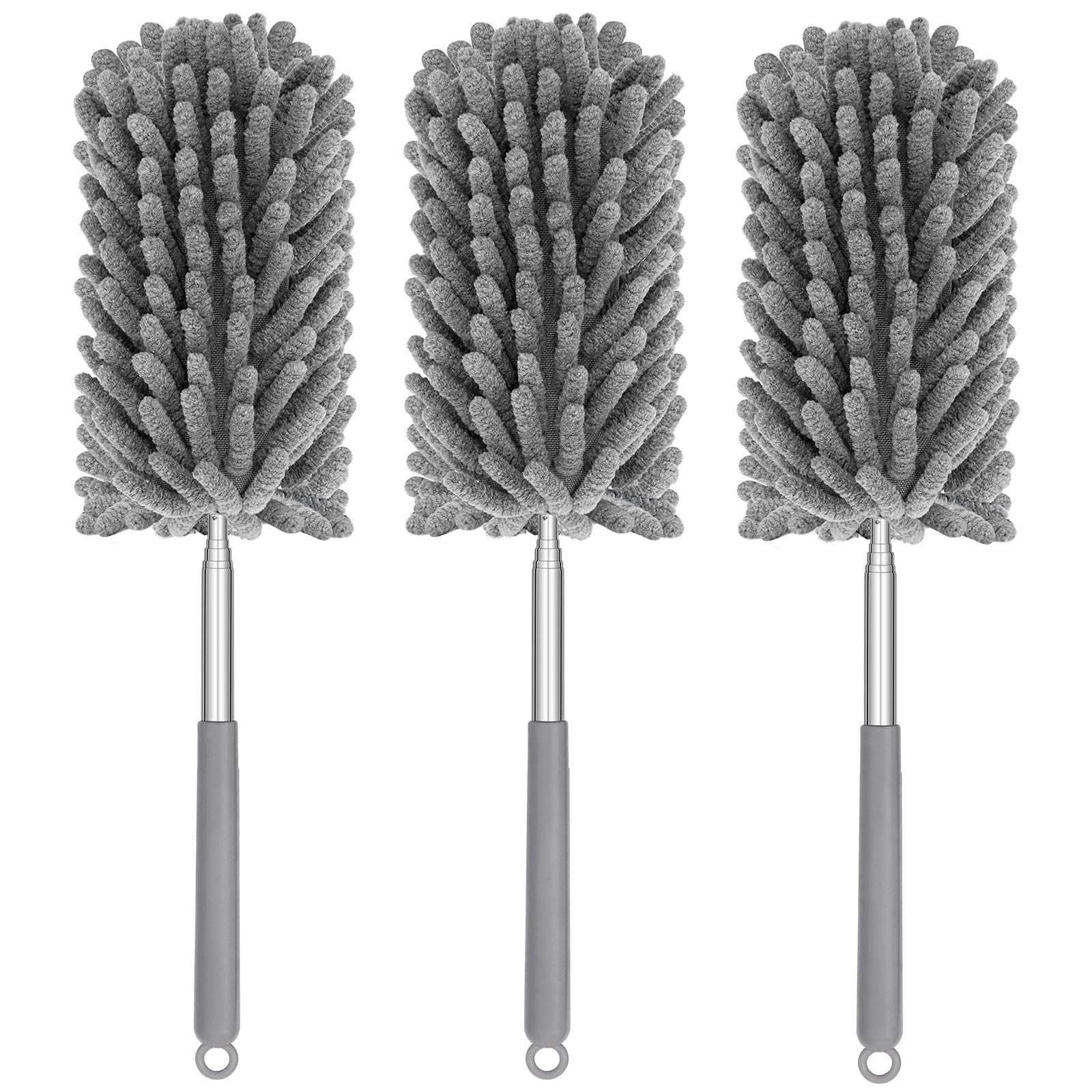 Mini Duster for Cleaning, 360° Bendable Hand Dusters with Extension Pole, Was…