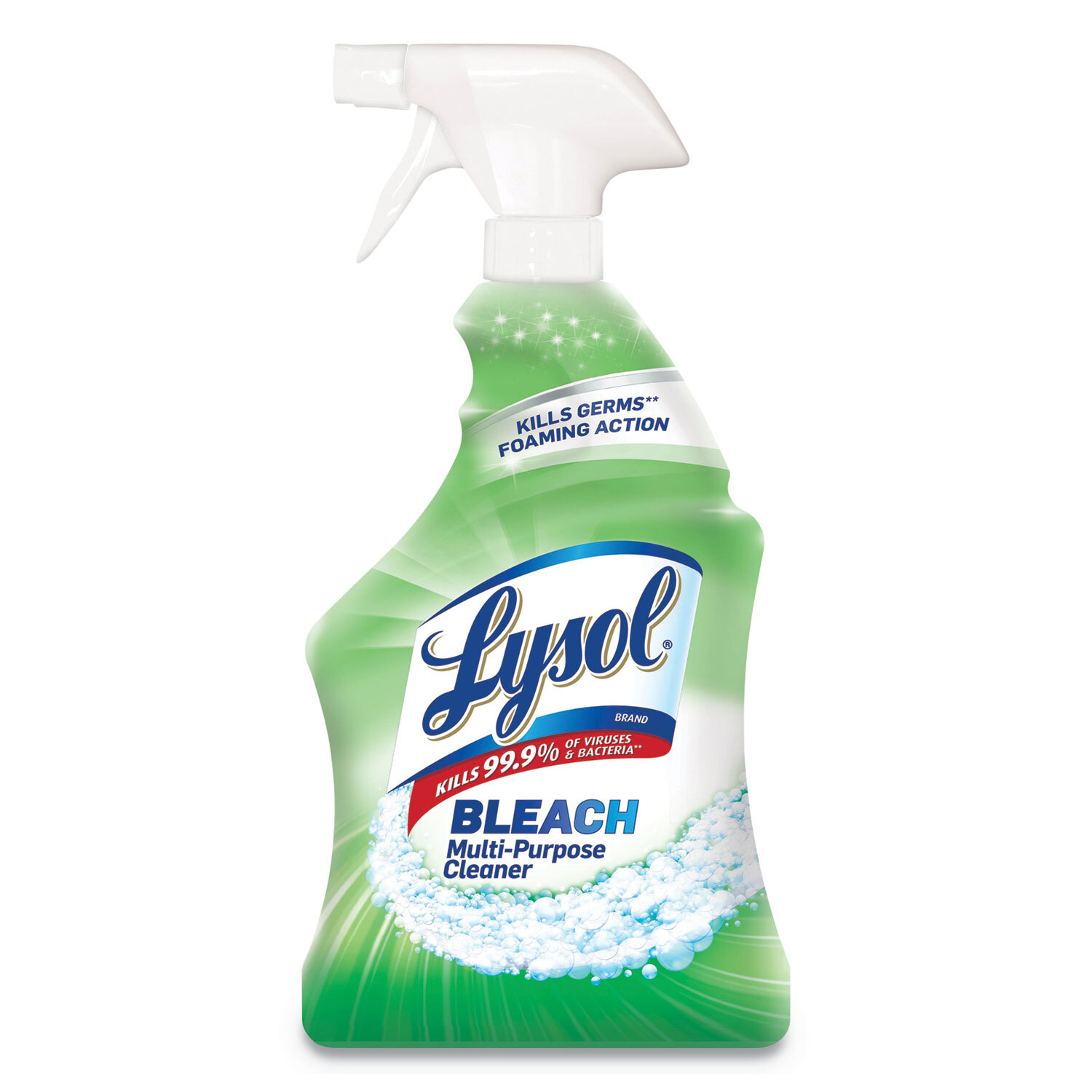 Lysol Multi-Purpose Cleaner with Bleach, 32oz Spray Bottle, 12/Carton